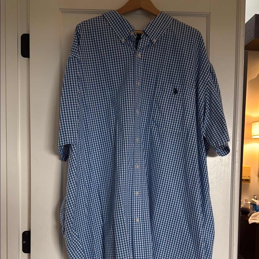 Men's Blue Checkered Shirt